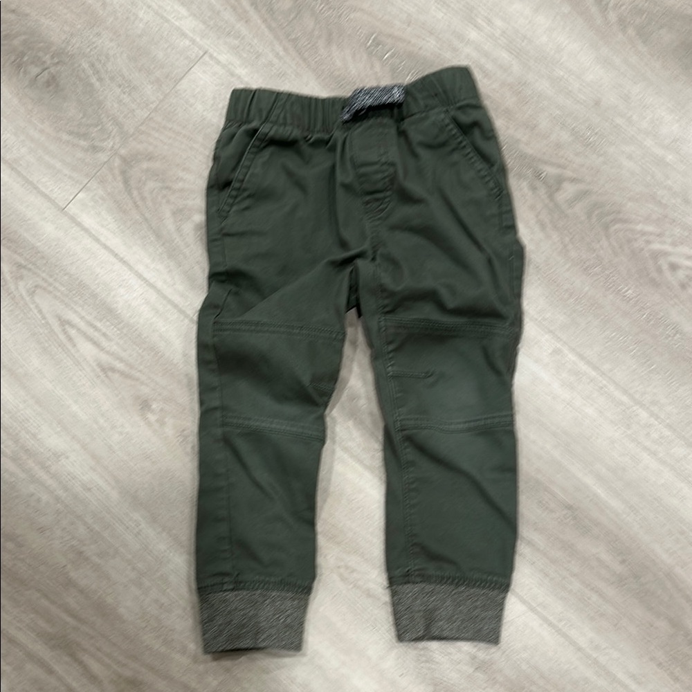 Cat & Jack Olive Green Jogger with Elastic Cuffs